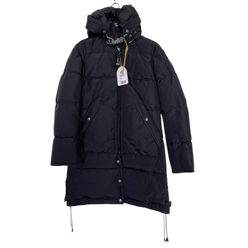 Parajumpers Coat Womens Long Bear Long Jacket Black Size Small S Down Hooded